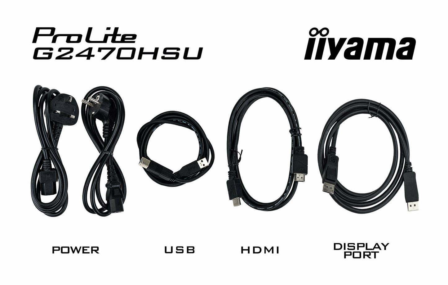 iiyama G-MASTER G2470HSU-B6 platta pc-skärmar 60,5 cm (23.8") 1920 x 1080 pixlar Full HD LCD Svart