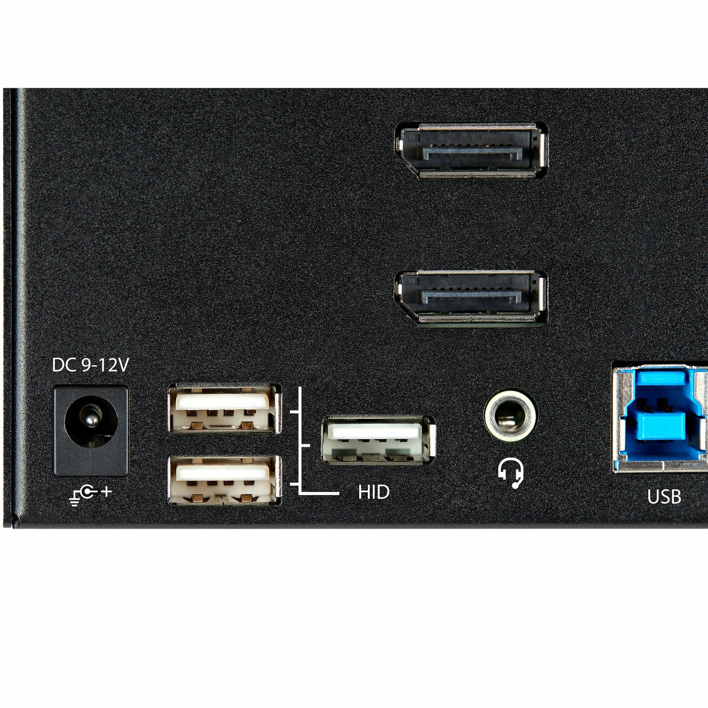 StarTech.com 2-ports DisplayPort KVM-switch för tre skärmar - 4K 60 Hz UHD HDR - Desktop DP 1.2 KVM med 2 portar USB 3.0-hubb (5 Gbit/s) och 4x USB 2.0 HID-portar, ljud - Snabbtangenter för omkoppling - TAA