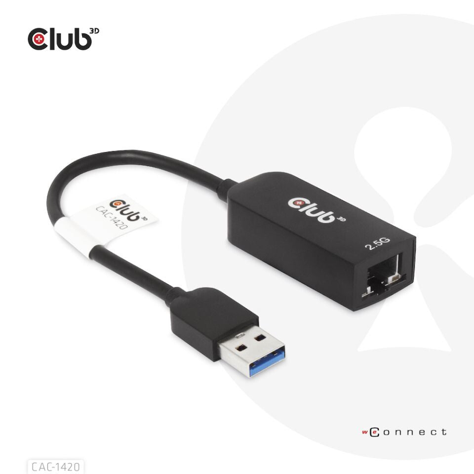 CLUB3D CAC-1420 nätverkskort Ethernet 2500 Mbit/s