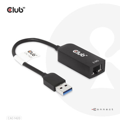 CLUB3D CAC-1420 nätverkskort Ethernet 2500 Mbit/s