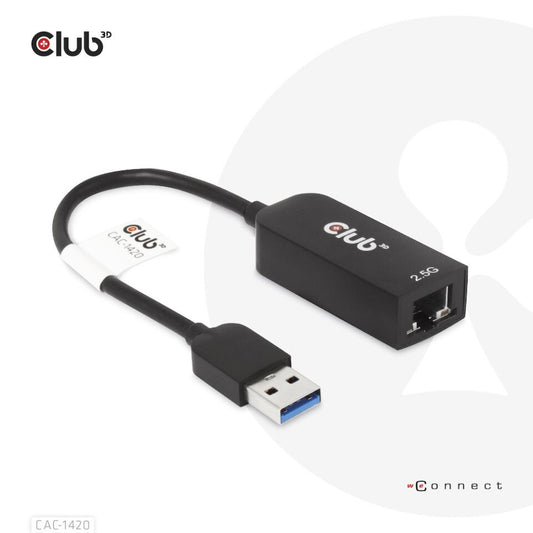CLUB3D CAC-1420 nätverkskort Ethernet 2500 Mbit/s