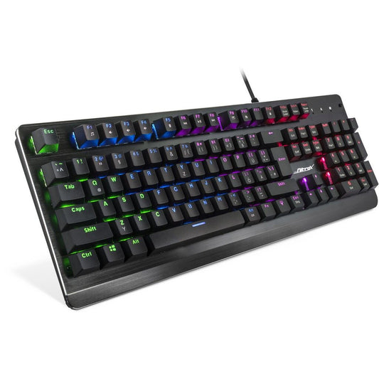 Inter-Tech NK-2000ME tangentbord Spela USB QWERTZ Svart