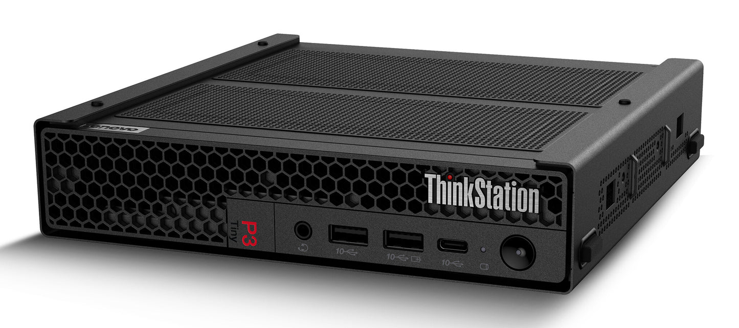 Lenovo ThinkStation P3 Tiny Intel® Core™ i7 i7-14700 16 GB DDR5-SDRAM 512 GB SSD Windows 11 Pro Mini PC Mini-PC Svart