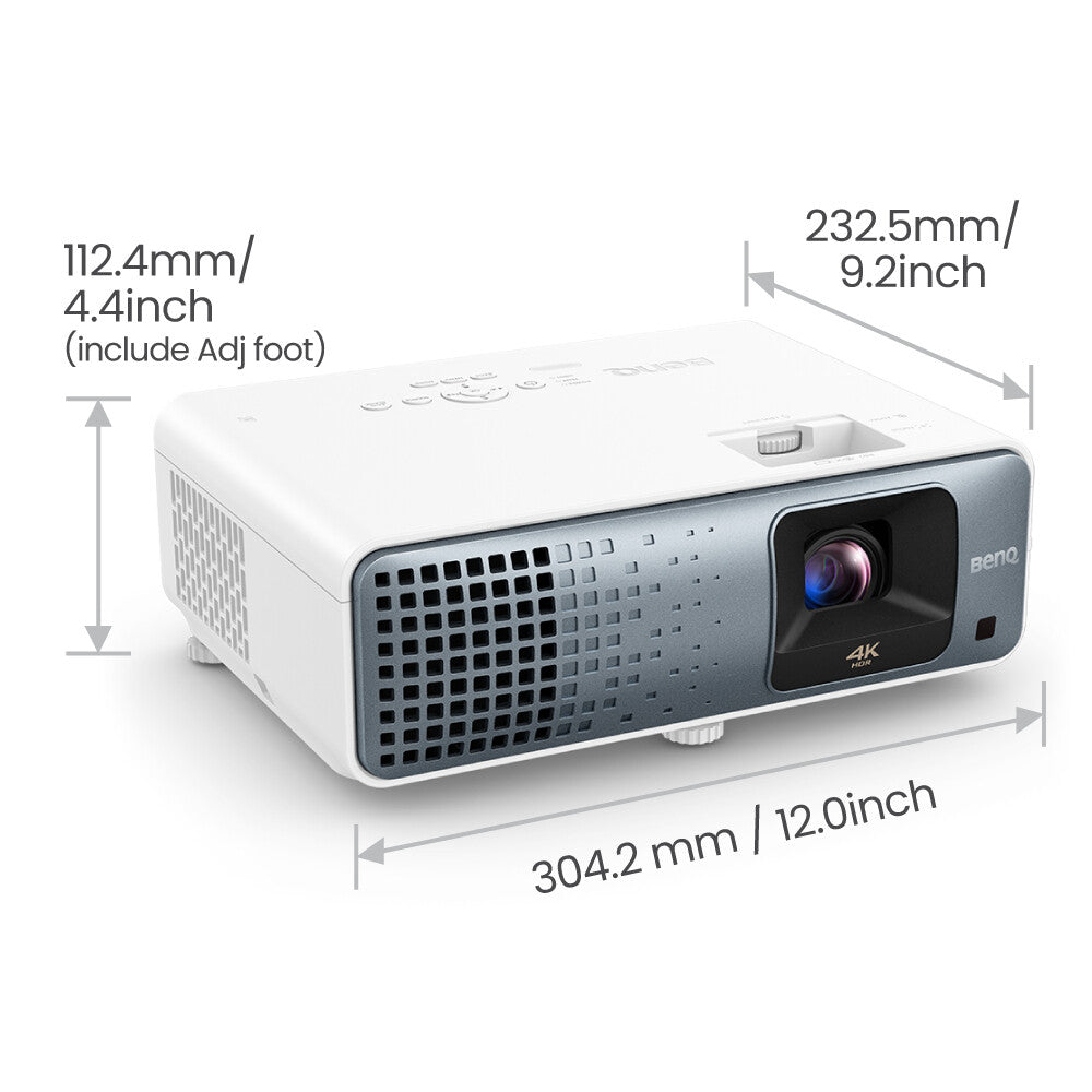 BenQ TK710 Standard throw-projektor 3200 ANSI-lumen DLP UHD 4K (3840x2160) 3D kompatibilitet Svart, Vit