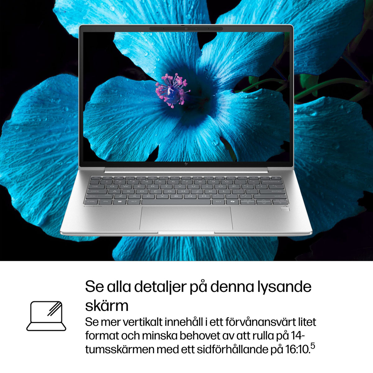HP EliteBook 6 G1q Next Gen AI PC Copilot+ PC Snapdragon X1P-42-100 Bärbar dator 35,6 cm (14") WUXGA 32 GB LPDDR5x-SDRAM 1 TB SSD Wi-Fi 7 (802.11be) Windows 11 Pro Silver