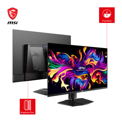 MSI MPG 321URXDE QD-OLED platta pc-skärmar 80 cm (31.5") 3840 x 2160 pixlar 4K Ultra HD Svart