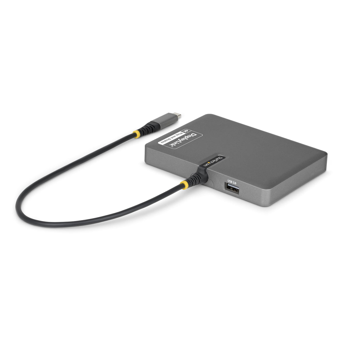 StarTech.com QUAD-USB-DP-ADAPT dockningsstationer för bärbara datorer Kabel USB 3.2 Gen 1 (3.1 Gen 1) Type-C Grå