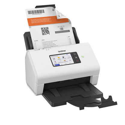 Brother ADS-4900W ADF + arkmatad scanner 600 x 600 DPI A4 Svart, Vit
