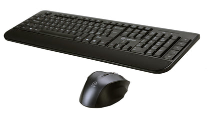 Voxicon 270WL tangentbord Mus inkluderad RF Trådlös QWERTY Nordic Svart