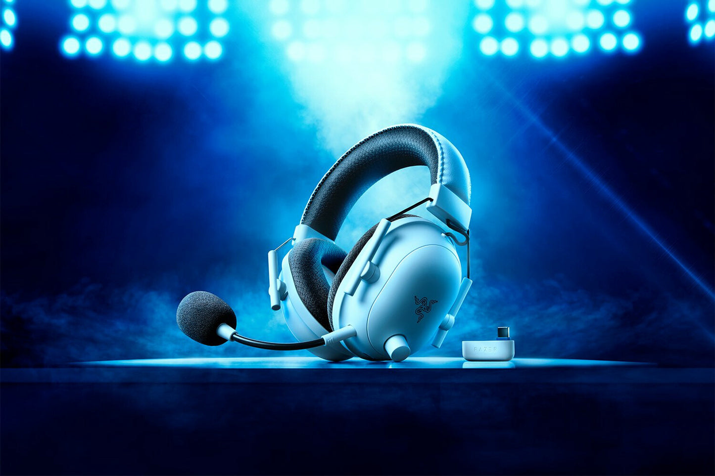 Razer BlackShark V2 Pro for PlayStation Headset Trådlös Huvudband Spela USB Type-C Bluetooth Vit