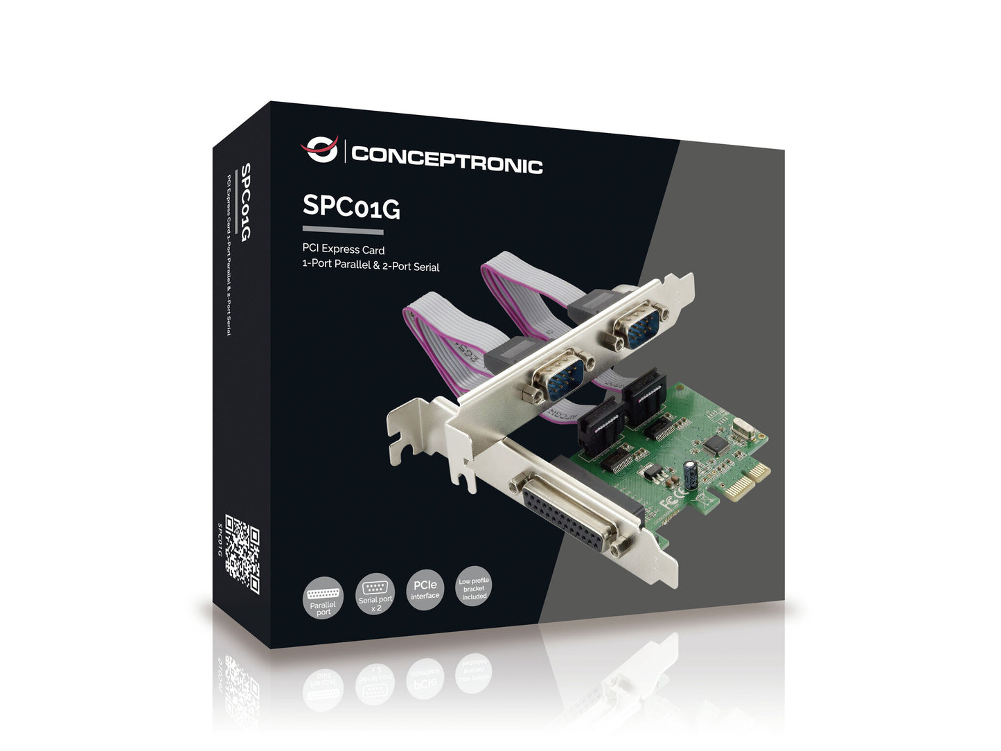 Conceptronic SPC01G nätverkskort/adapters Intern Parallel, RS-232