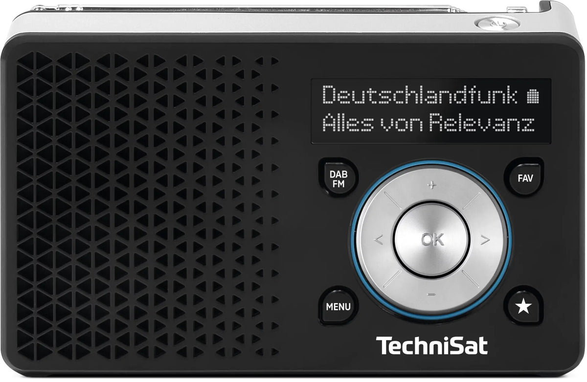 TechniSat DIGITRADIO 1 A Bärbar Analog och digital Svart, Silver