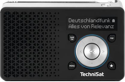 TechniSat DIGITRADIO 1 A Bärbar Analog och digital Svart, Silver