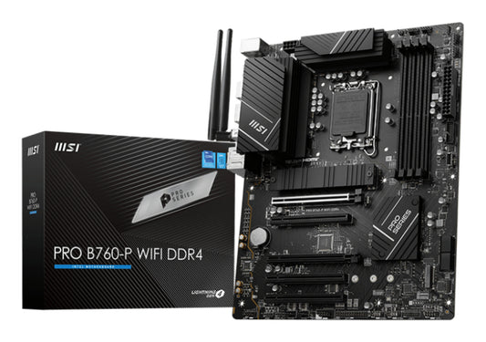 MSI PRO B760-P WIFI DDR4 moderkort LGA 1700 ATX