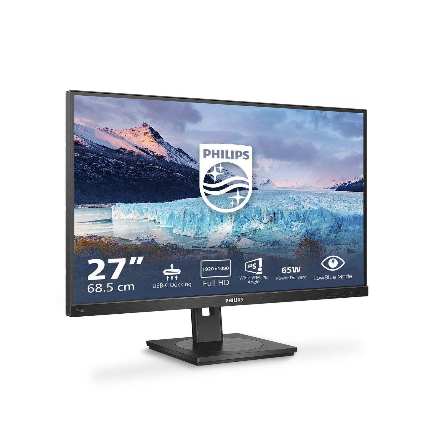 Philips S Line 273S1/00 platta pc-skärmar 68,6 cm (27") 1920 x 1080 pixlar Full HD LCD Svart