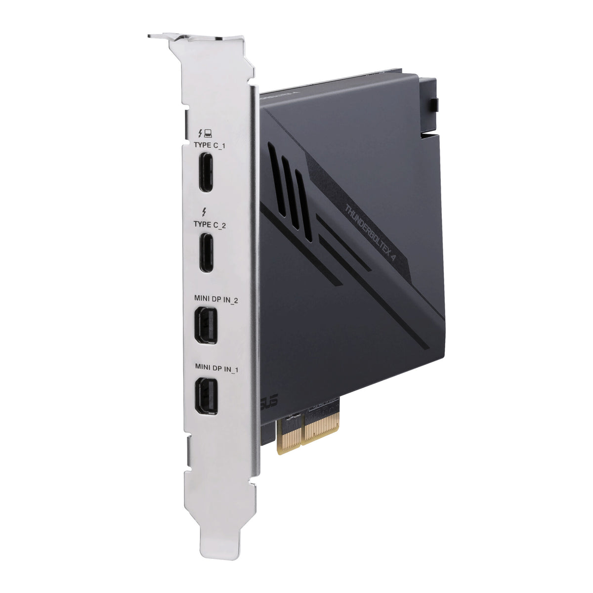 ASUS ThunderboltEX 4 nätverkskort/adapters Intern Mini DisplayPort, PCIe, Thunderbolt, USB 2.0, USB 3.2 Gen 2 (3.1 Gen 2)