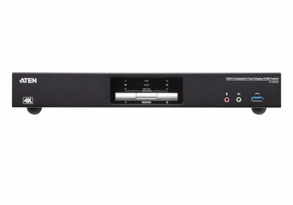 ATEN USB 3.0 4K DisplayPort Dual Display KVMP™-switch med 2 portar