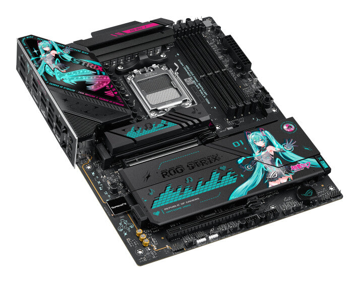 ASUS ROG STRIX X870E-H GAMING WIFI7 HATSUNE MIKU EDITION AMD X870E AM5-sockel ATX