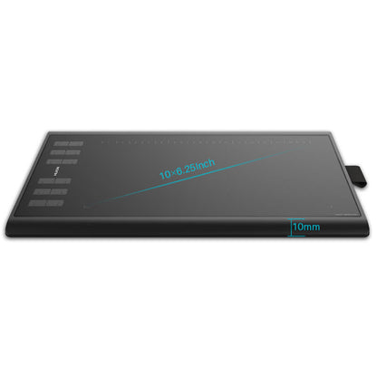 HUION H1060P ritplattor Svart 5080 lpi 250 x 160 mm USB