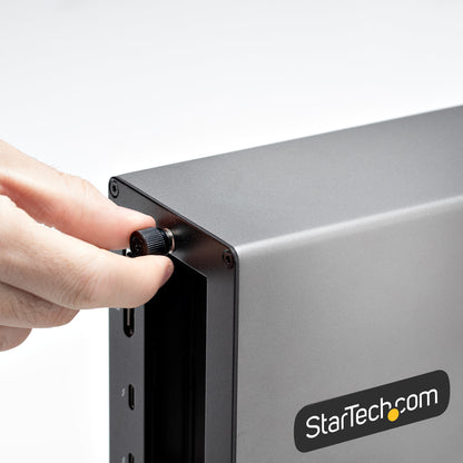 StarTech.com Thunderbolt 3 PCIe-expansionschassi, externt hölje med dubbla PCI Express-kortplatser, PCIe-box för bärbara datorer/stationära datorer/all-in-one, 8K/4K-utgång via TB3/DP 1.4-portar, för videoinspelnings-/fiber-/ Ethernet-kort