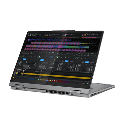Lenovo IdeaPad 5 2-in-1 14Q8X9 Copilot+ PC Snapdragon X1P-42-100 Hybrid (2-i-1) 35,6 cm (14") Pekskärm WUXGA 16 GB LPDDR5x-SDRAM 1 TB SSD Wi-Fi 7 (802.11be) Windows 11 Home tyska Grå