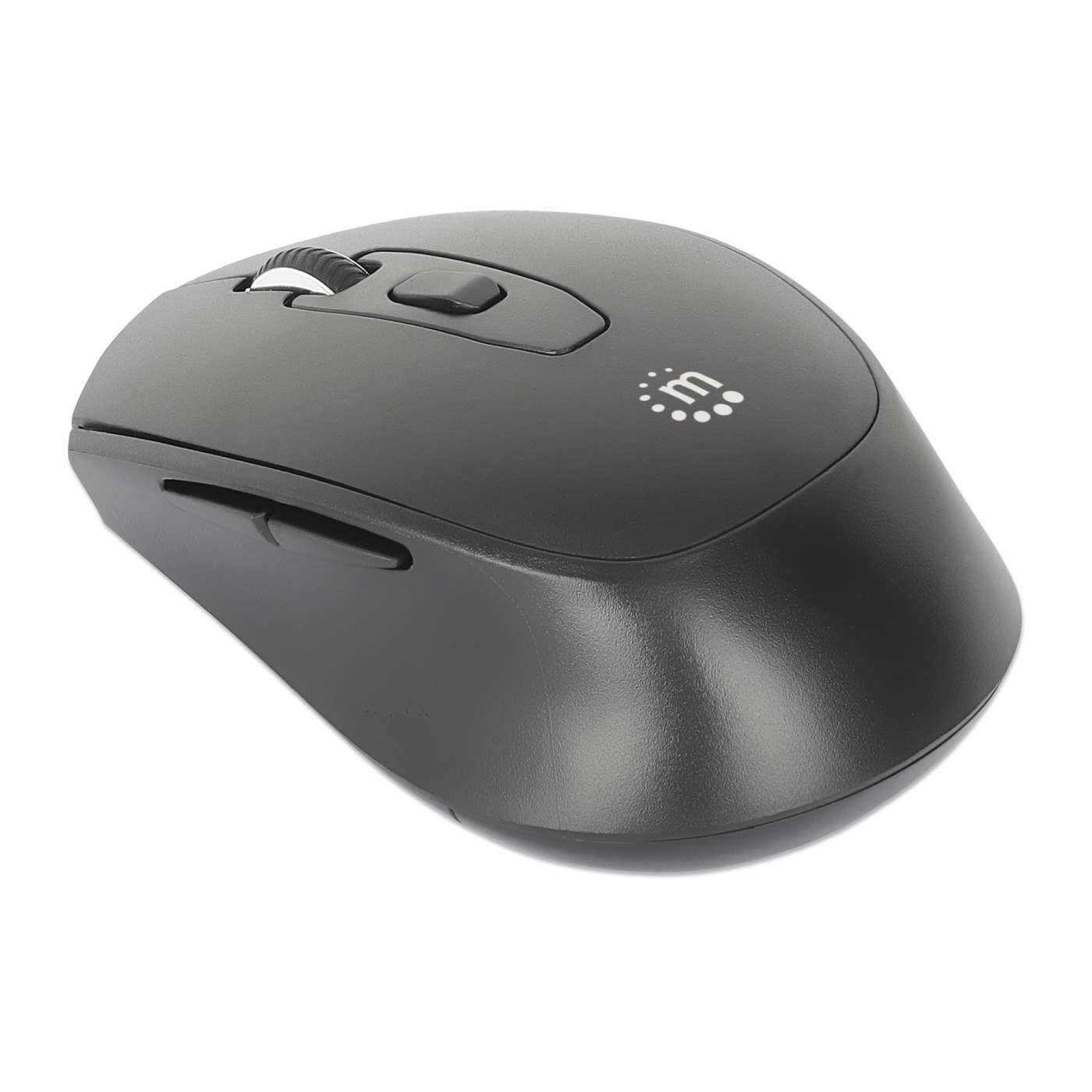 Manhattan 190343 datormöss Universal Ambidextrous RF Trådlös Optisk 1600 DPI