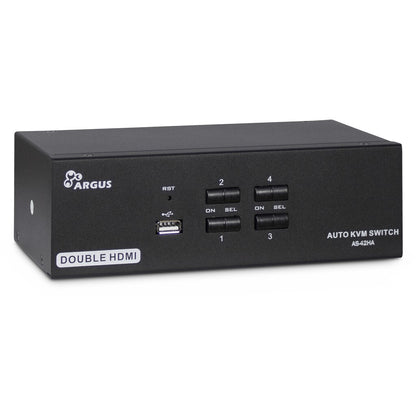 Inter-Tech AS-42HA HDMI KVM-switchar Svart