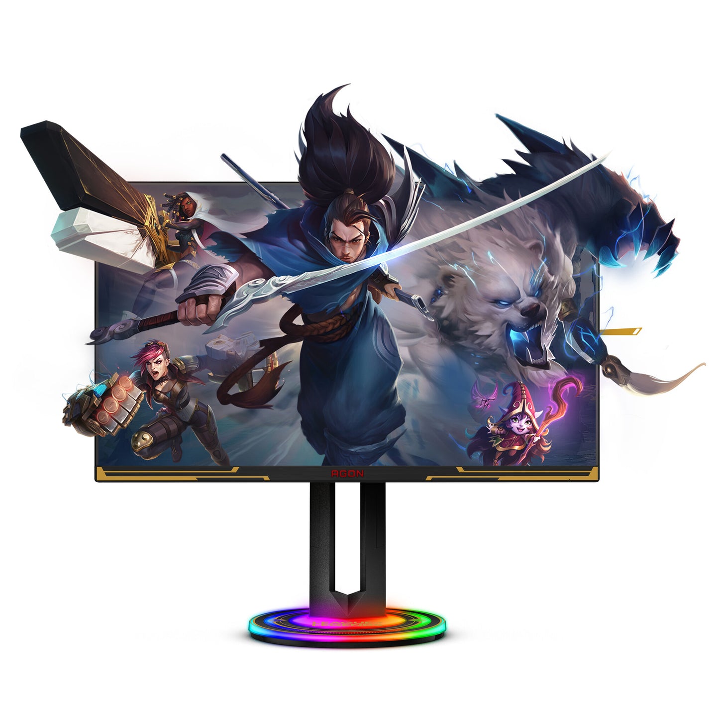 AOC AGON AG275QXL LED display 68,6 cm (27") 2560 x 1440 pixlar Quad HD Svart, Guld