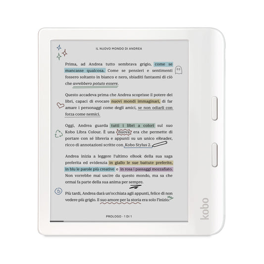 Rakuten Kobo Libra Colour e-bokläsare Pekskärm 32 GB Wi-Fi Vit