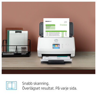 HP ScanJet Pro N4000 snw1 Arkmatad skanner 600 x 600 DPI A4 Svart, Vit