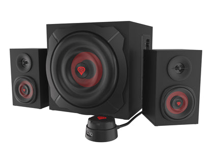 GENESIS Helium 610BT mikrofonset 60 W PC / bärbar dator Svart, Röd 2.1 kanaler 2-vägs 30 W Bluetooth
