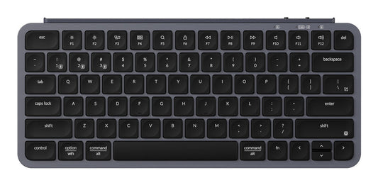 Keychron B1P-K1-BO tangentbord Hem / Kontor USB + RF Wireless + Bluetooth Grå