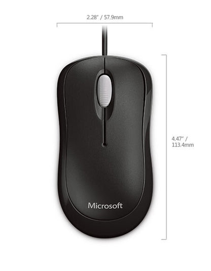 Microsoft 4YH-00007 datormöss Kontor Ambidextrous USB Type-A Optisk 800 DPI