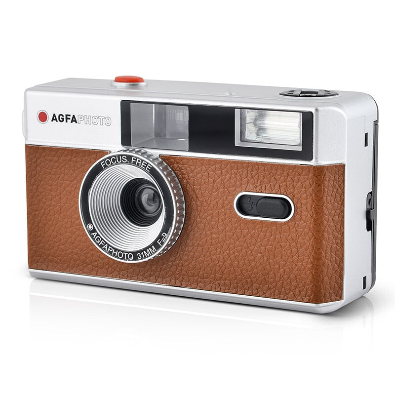AgfaPhoto 603002 filmkameror Kompakt filmkamera 35 mm Brun, Silver