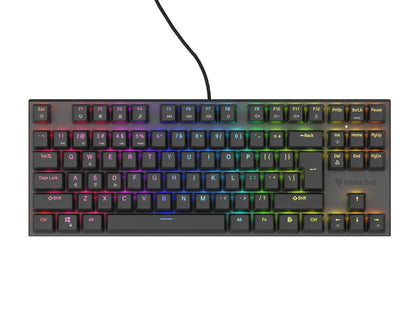 GENESIS Thor 303 TKL tangentbord Spela USB QWERTY Amerikanskt internationellt Svart