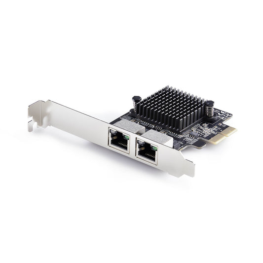 StarTech.com 2-ports 5G Gigabit PCIe-kortadapter för nätverk, 5G/2,5G/1G/100M/10M PCI Express LAN-kort, Realtek RTL8126, Windows och Linux, TAA-kompatibelt