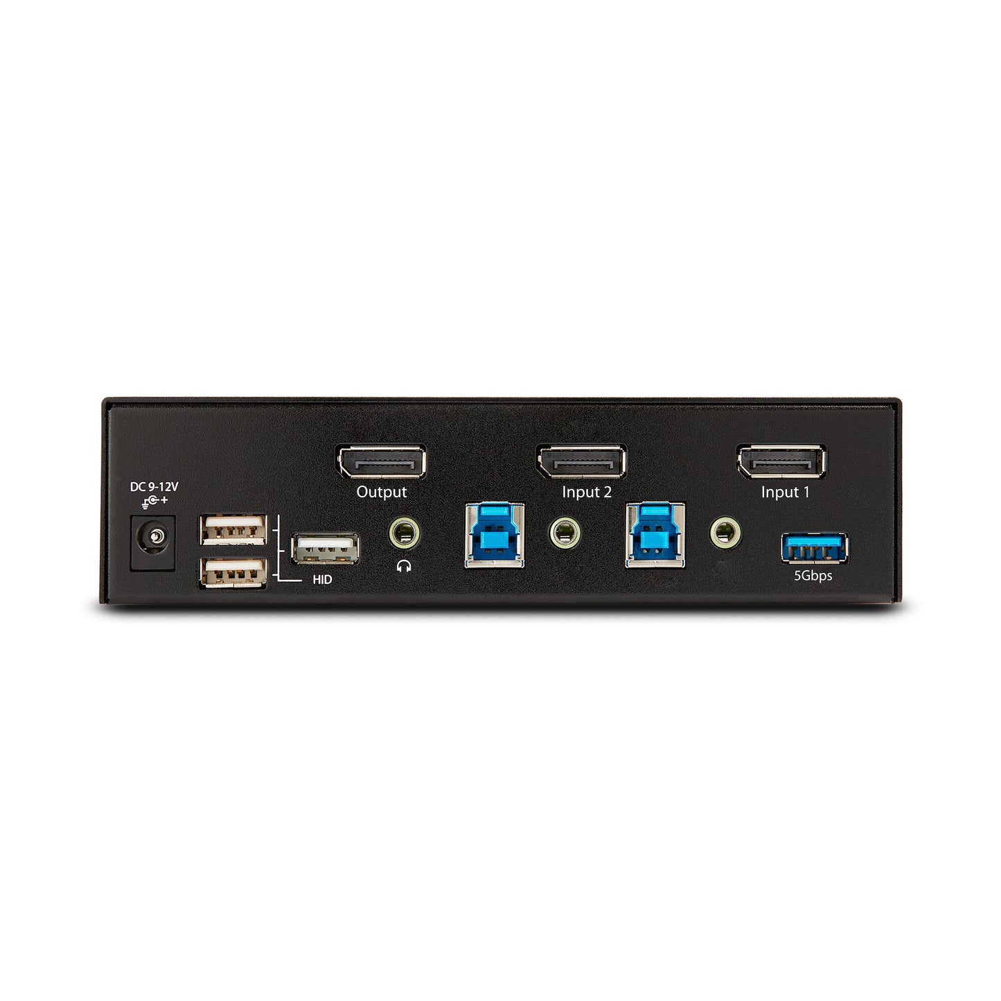 StarTech.com 2-ports DisplayPort KVM-switch, 8K 60 Hz/4K 144 Hz, enkelskärm, DP 1.4, 2x USB 3.0-portar, 4x USB 2.0 HID-portar, tryckknapps- och genvägsväxling, TAA-kompatibel - OS-oberoende, metallhölje