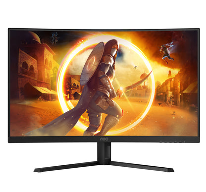 AOC G4 CQ32G4VE platta pc-skärmar 80 cm (31.5") 2560 x 1440 pixlar Quad HD LCD Svart, Grå