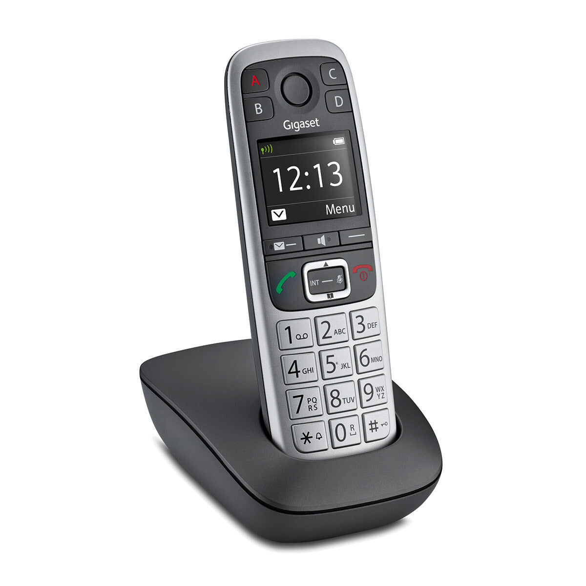 Gigaset E560 Analog telefon/DECT-telefon Svart, Silver