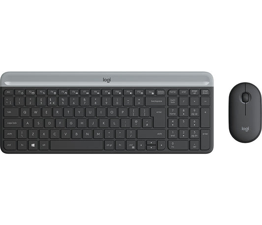Logitech 920-009200 tangentbord Mus inkluderad Universal RF Trådlös QWERTY Nordic grafit