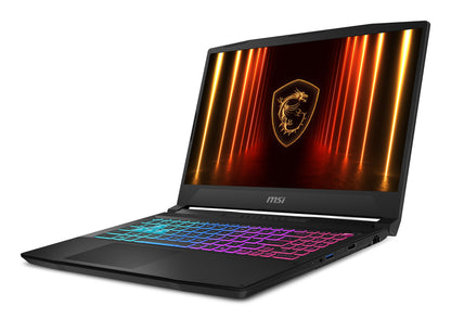 MSI Katana 15 HX B14WFK-487 Intel® Core™ i7 i7-14650HX Bärbar dator 39,6 cm (15.6") Full HD 16 GB DDR5-SDRAM 512 GB SSD NVIDIA GeForce RTX 5060 Wi-Fi 6E (802.11ax) Windows 11 Home Svart