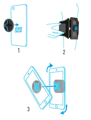 Mobilis BRAZALETE UNIV U.FIX RUN KIT . mobiltelefonfodral Armbands skydd Svart