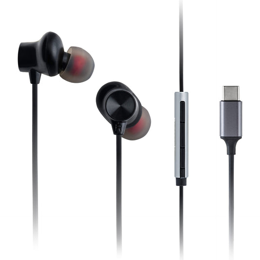 Panasonic RP-TCM225DEK hörlur och headset Kabel I öra Samtal/musik USB Type-C Svart