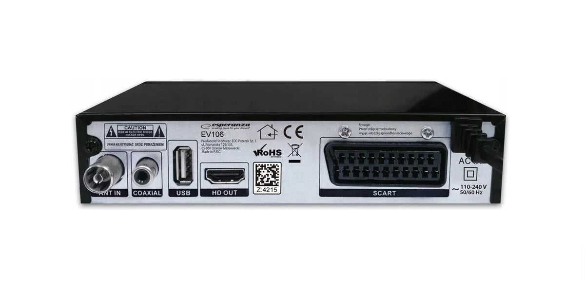Esperanza EV106R TV-set toppboxar Kabel Svart
