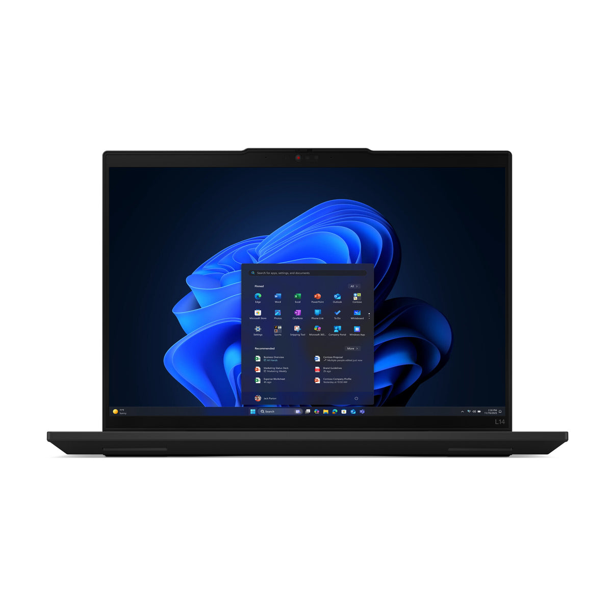 Lenovo ThinkPad L14 Gen 6 (AMD) Copilot+ PC AMD Ryzen AI 7 350 Bärbar dator 35,6 cm (14") WUXGA 32 GB DDR5-SDRAM 1 TB SSD Wi-Fi 7 (802.11be) Windows 11 Pro tyska Svart