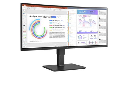 LG 34BQ77QB-B platta pc-skärmar 86,4 cm (34") 3440 x 1440 pixlar UltraWide Quad HD LED Svart