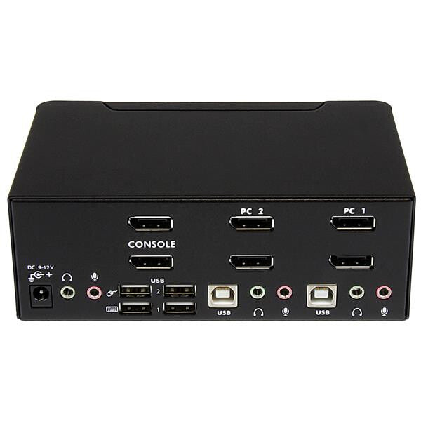 StarTech.com DisplayPort KVM-switch med 2 portar för dubbla skärmar - 4K 60 Hz