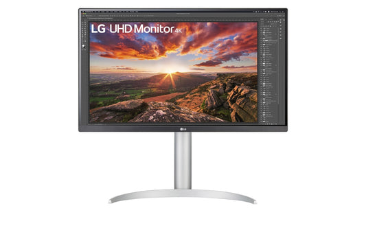 LG 27UP85NP-W platta pc-skärmar 68,6 cm (27") 3840 x 2160 pixlar 4K Ultra HD LED Silver