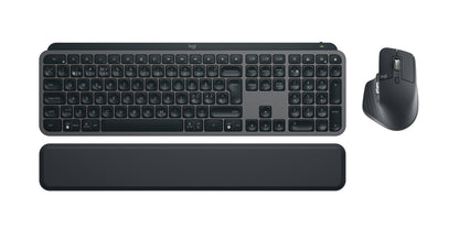 Logitech MX Keys S Combo tangentbord Mus inkluderad Kontor Bluetooth Nordic grafit