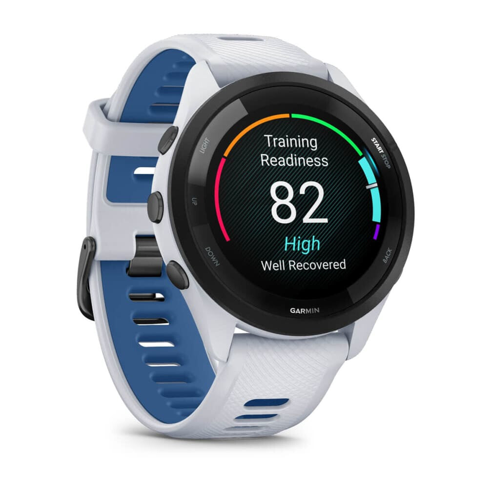 Garmin Forerunner 265 3,3 cm (1.3") AMOLED 46 mm Digital 416 x 416 pixlar Pekskärm Svart, Vit Wi-Fi GPS